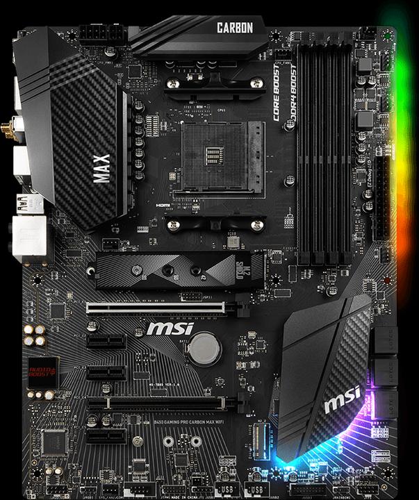 Produktbild MSI B450 Gaming Pro Carbon Max Wifi (AM4, AMD B450, ATX)