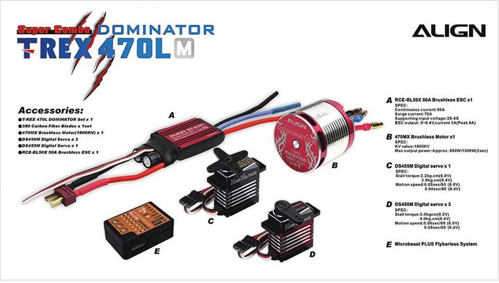 Immagine prodotto Align T-Rex 470LM Dominator