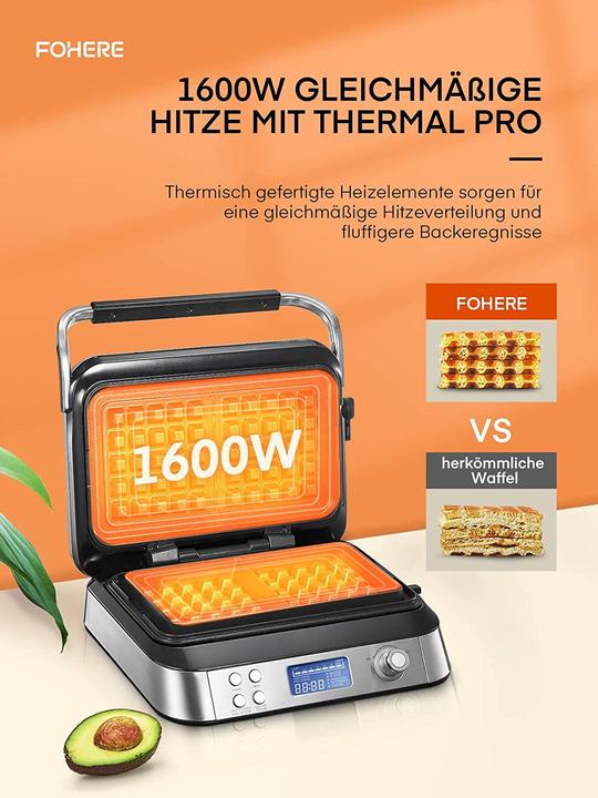 Produktbild Fohere Waffeleisen, Silber