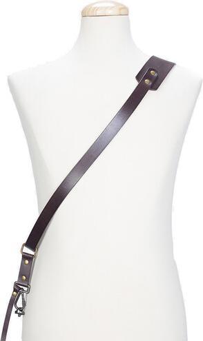Bronkey Tokyo Sling Leder-Kameragurt, Braun, S Small