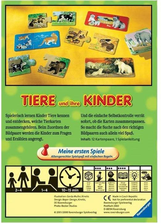 Produktbild Ravensburger Tiere und ihre Kinder (Deutsch)