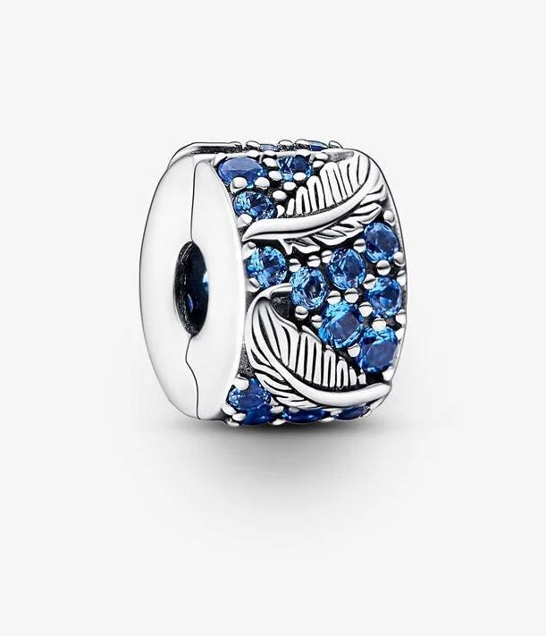 Actual product image Pandora Curved nib & pavé clip (Sterling silver 925)
