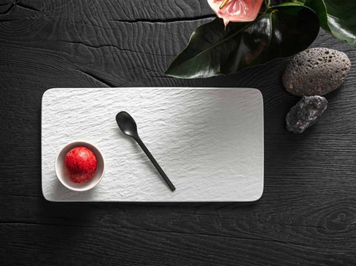 Image du produit Villeroy & Boch Plateau de service rectangulaire Manufacture Rock blanc