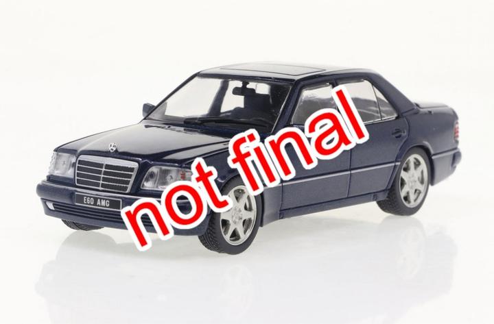 Actual product image Solido 1:43 Mercedes-Benz W124 E60 AMG blue