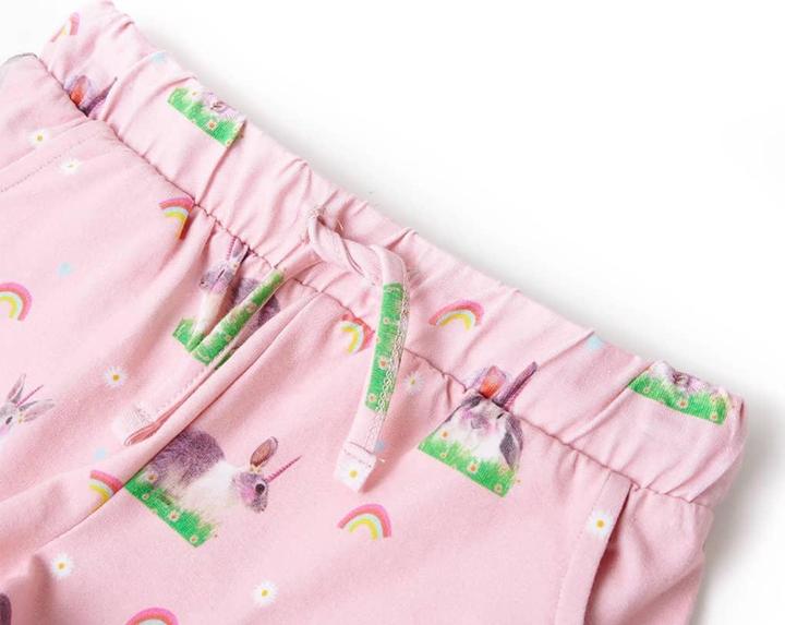 Actual product image VidaXL Children's shorts with drawstring Light pink 116,Material: 92 (116)