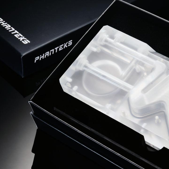 Produktbild Phanteks R160C Reservoir - transparente Acryl-Backplate, DRGB-LED