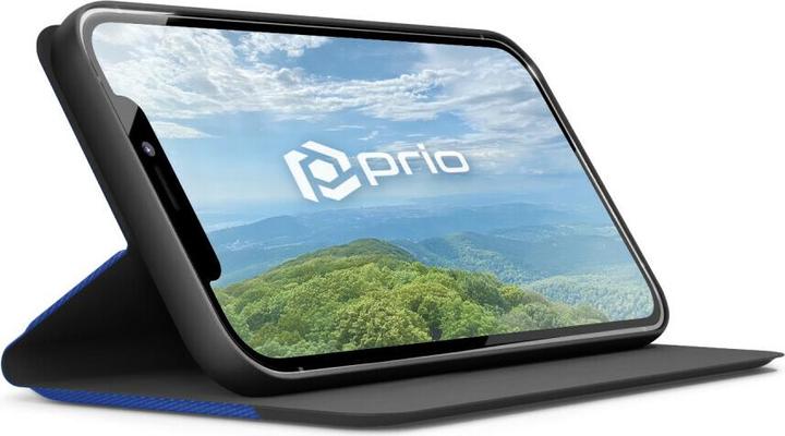 Actual product image prio Book Case Fashion for Samsung A22 5G blue-black (Samsung Galaxy A22 5G)