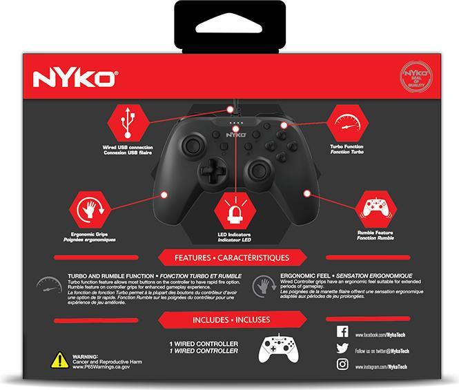 Image du produit Nyko Prime Wired Controller - Black For Switch (Switch)