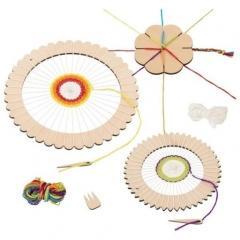 Image du produit Goki Kit de bricolage cadre à tisser rond et fleur à nouer