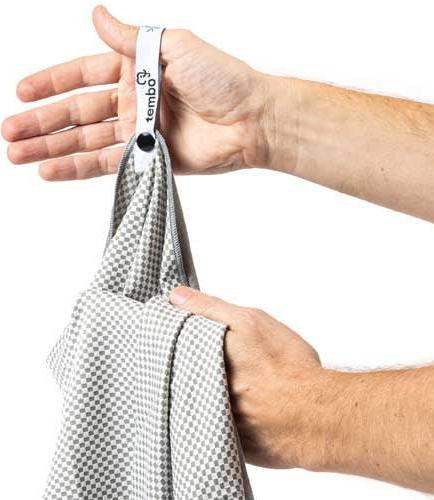 Immagine prodotto Tembo Asciugamano da viaggio in bambù con fibre di carbone attivo Grigio L