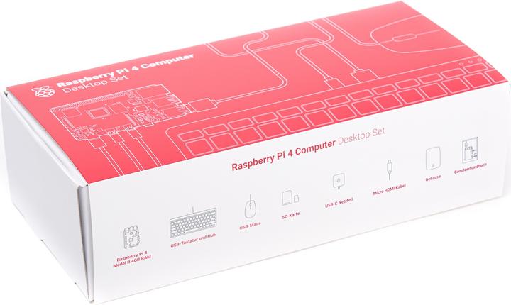 Actual product image Raspberry Pi official Pi 4 4GB Desktop Kit, DE