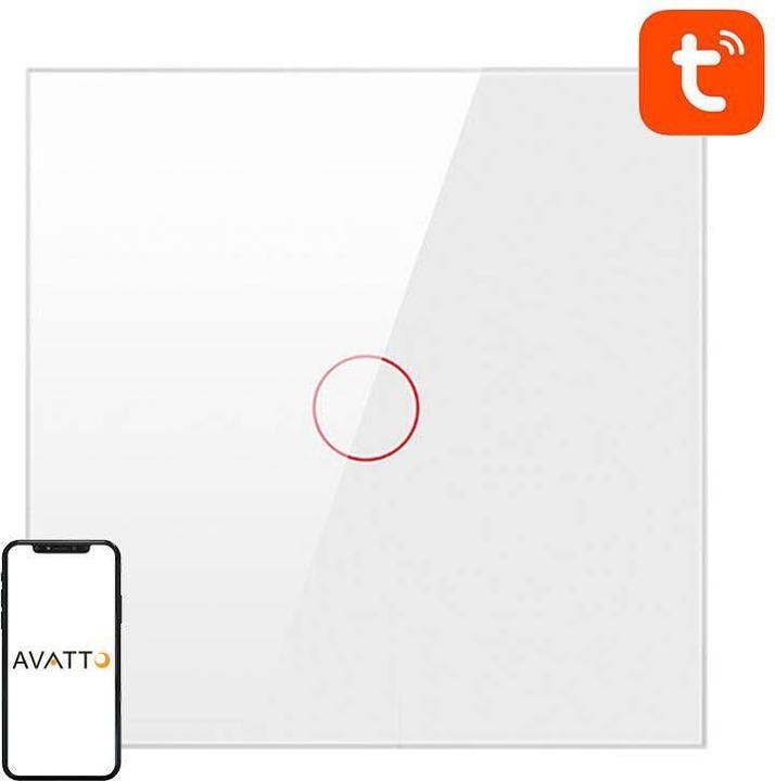 Produktbild Avatto Smart Light Switch ZigBee LZTS02-EU-W1 1 Way No Neutral TUYA (white)