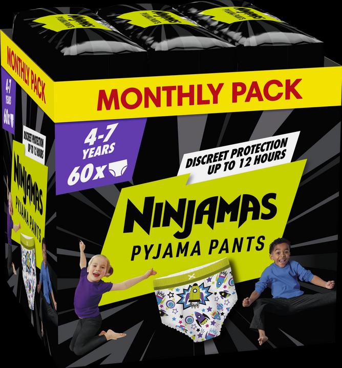Produktbild Pampers Ninjamas (Gr. M, Monatsbox, 60 Stück)
