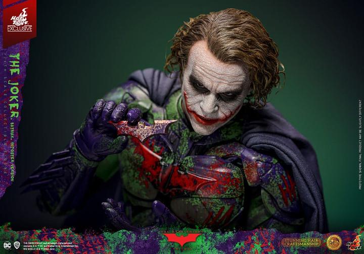 Actual product image Hot Toys The Dark Knight "The Joker - Batman Imposter Version" Exclusive Artisan Edition 1/6 Action Figure