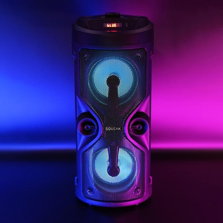 Produktbild Squeak Głośnik Karaoke Harmony Bluetooth 5.0 Radio Fm Microsd Aux USB Sq1004 (8 h, Akkubetrieb)