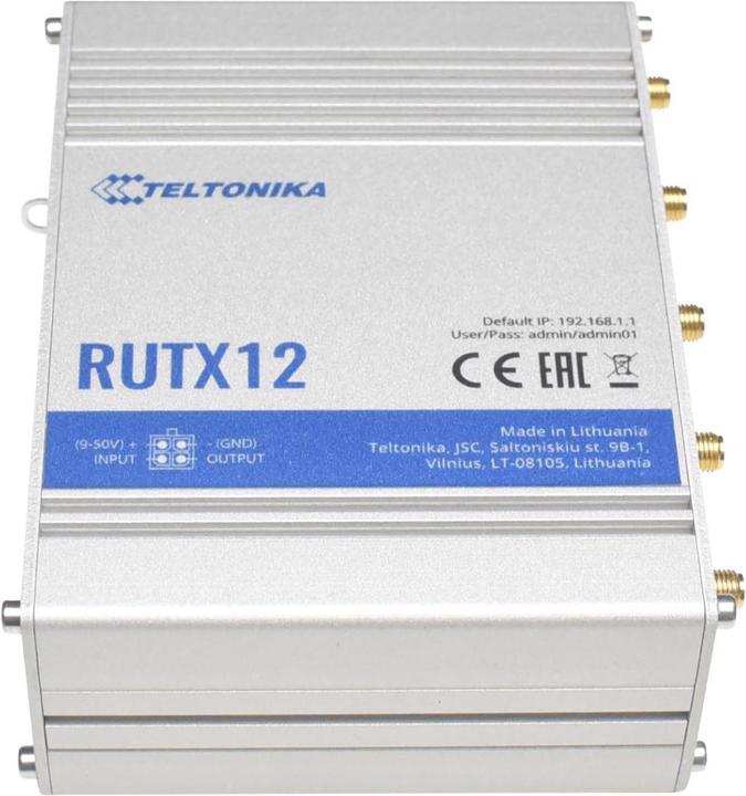 Immagine prodotto Teltonika Router industriale LTE RUTX12 DUAL-LTE modem integrato