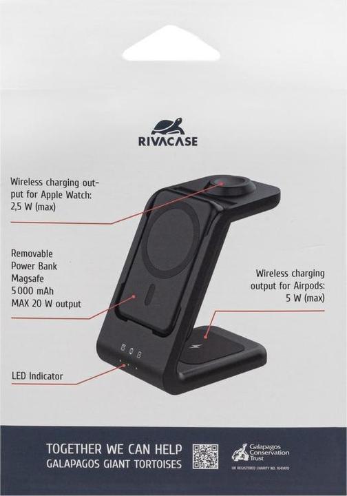 Image du produit Rivacase VA4917 Chargeur sans fil Qi 15W avec batterie externe avec QC/PD 5000mAh Quick Charge Functi (15 W)
