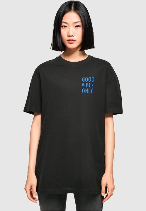 Actual product image Merchcode Ladies Good Vibes Only Oversized Boyfriend Tee - 119541 (XL)