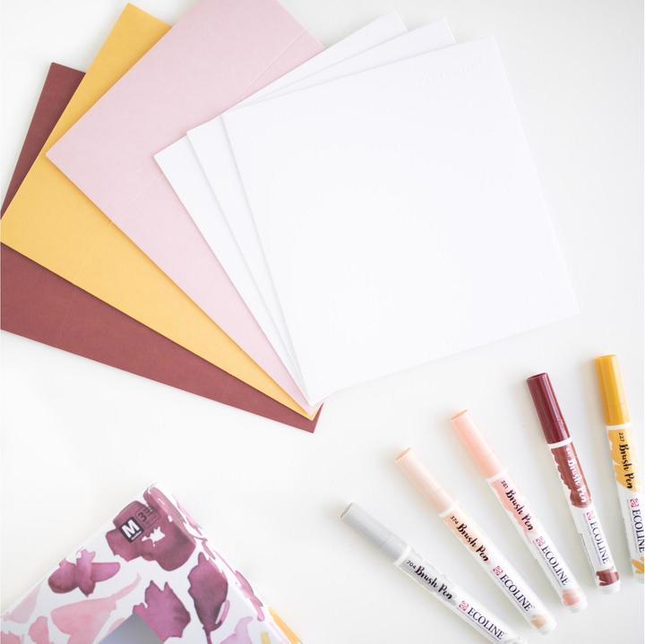 Actual product image Talens Brushpen Ecoline set of 5 colour box woman hell (Multicoloured, 3 x)