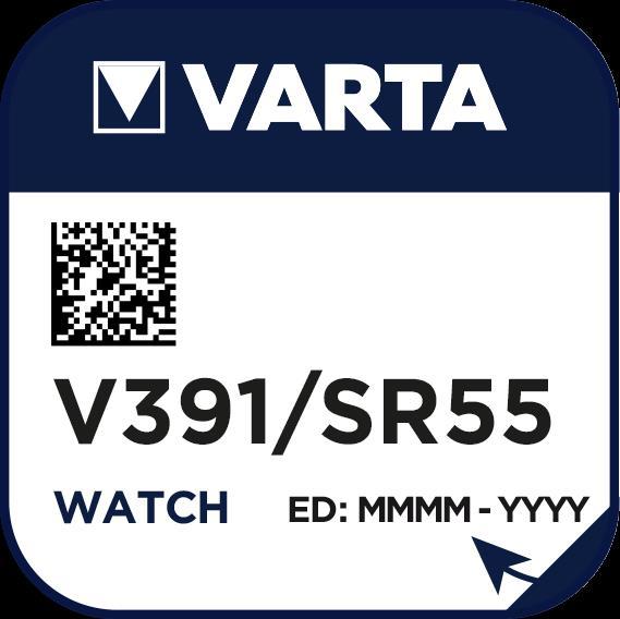Actual product image Varta Watch V391 (1 pcs., SR55, 42 mAh)