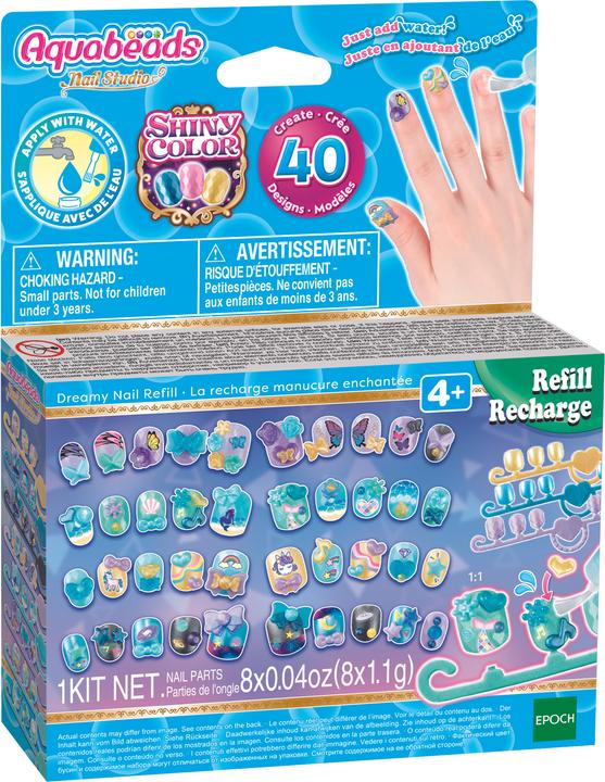Actual product image Epoch Fingernails Refill Set blue/green (Artificial nails, Multicoloured)