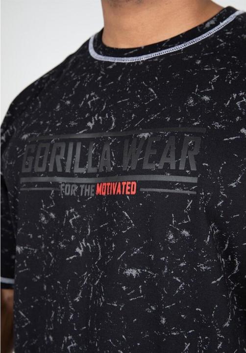Produktbild Gorilla Wear Saginaw Oversized T-Shirt - Schwarz Meliert (XXL)