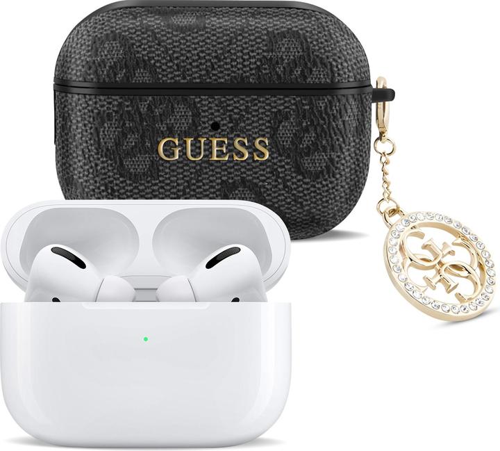 Produktbild Guess Hülle für Airpods Pro 4G Script mit glitzerndem Charm mit Strassverzierung (Kopfhörer Hülle)