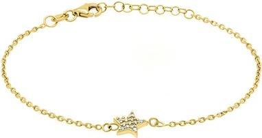 Brilio Silver - Playful gold-plated silver bracelet with a BR10Y star