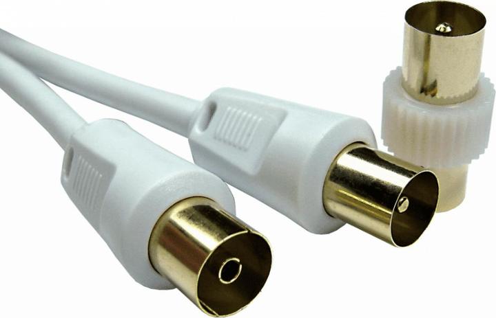Image du produit Cables Direct CDL 2m TV Ext with Male Coup-Wht