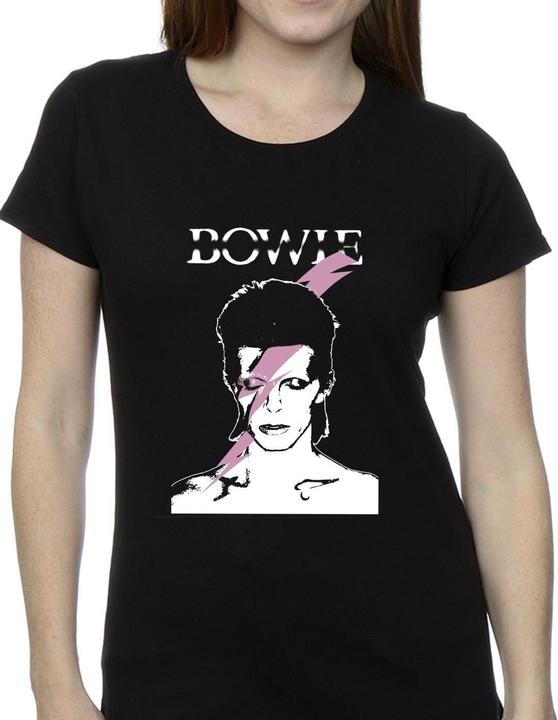 Immagine prodotto David Bowie Pink Flash Maglietta Donna (L)
