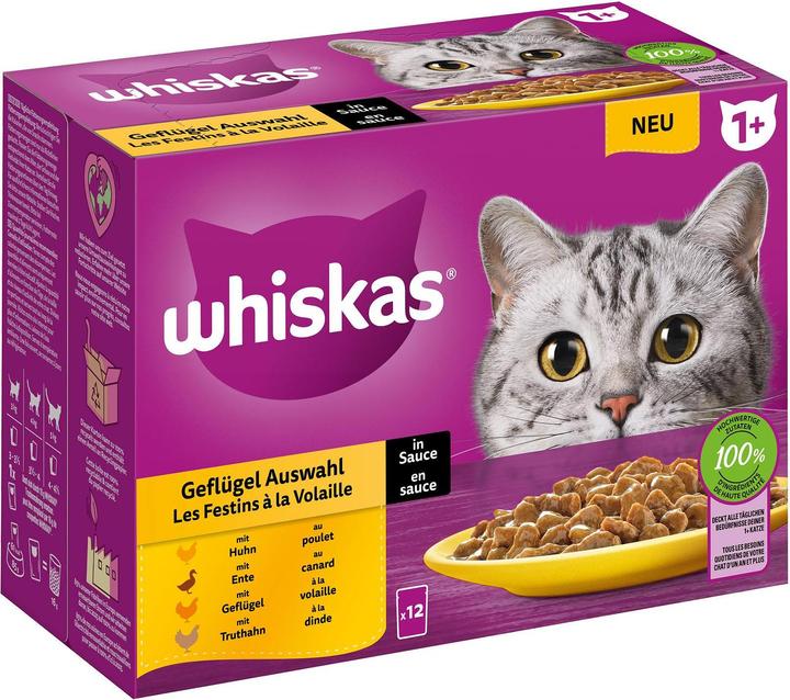 Whiskas Frischebeutel (Adult, 12 Stk., 1020 g)
