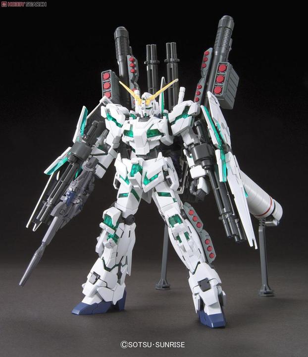 Actual product image Bandai High Grade Full Armor Unicorn Gundam Destroy Mode 1:144 Model Kit