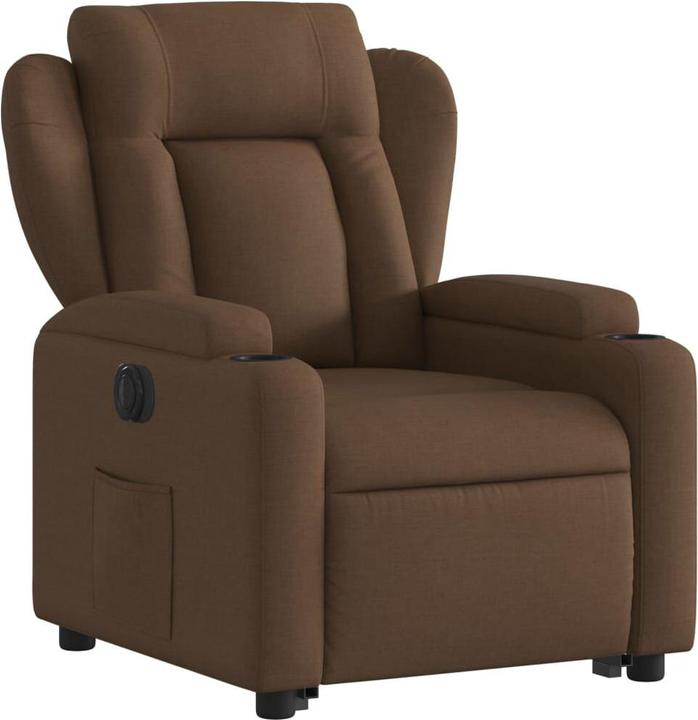 Produktbild VidaXL Relaxsessel mit Aufstehhilfe Elektrisch Fernsehsessel Sessel Braun Stoff