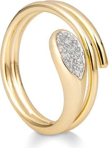 Breuning RING - BRILL. 0,094 Ct. H/si (50, 585/14 K Gold)