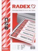 Actual product image Kores Folder spine labels, 190 x 61 mm, white wide, short