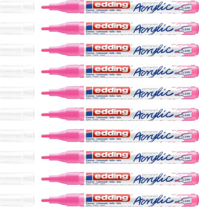 Immagine prodotto Edding Marcatore acrilico 5300 (Rosa neon, 2 mm, 1 x)