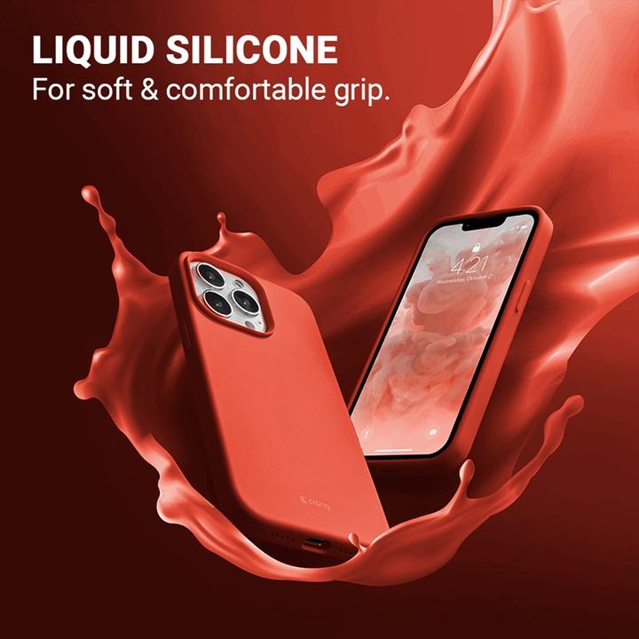 Productafbeelding Crong Color Cover - beschermhoes voor iPhone 13 Pro (koraal) (Apple iPhone 13 Pro)