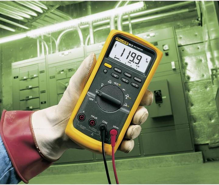 Image du produit Fluke Multimètre portable numérique 83V/EU (CAT III 1000V, CAT IV 600V)