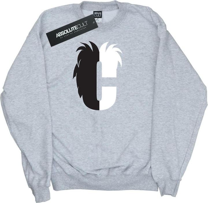 Disney Alphabet C Is For Cruella De Vil Sweatshirt Mädchen (140, 146)