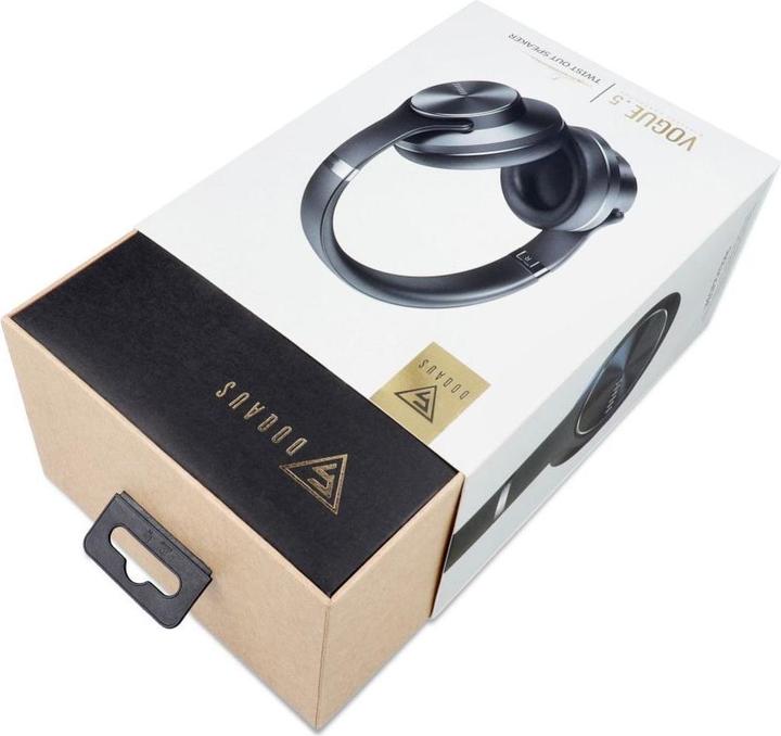 Image du produit Doqaus Casque filaire sans fil bluetooth VOGUE 5 2in1 noir (12 h, Sans fil)