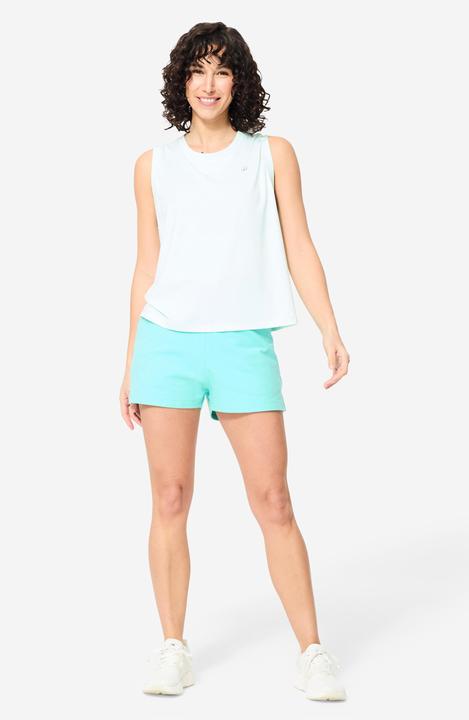 Image du produit Domyos Short de fitness avec poche femme, vert lagon (S)