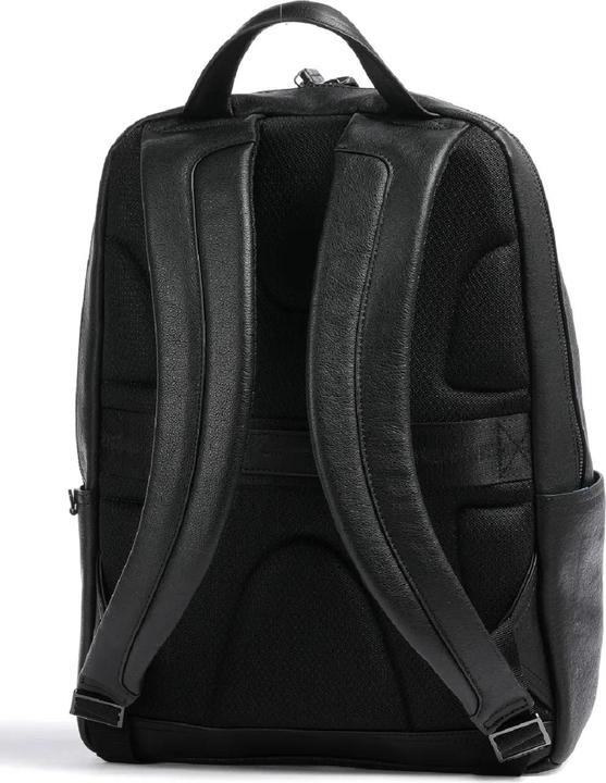 Actual product image Piquadro Black Square Laptop-Rucksack