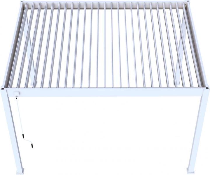 Image du produit Weide Pergola Deluxe Plus avec toit à lamelles 3.6x4m Blanc (400 cm, 360 cm)
