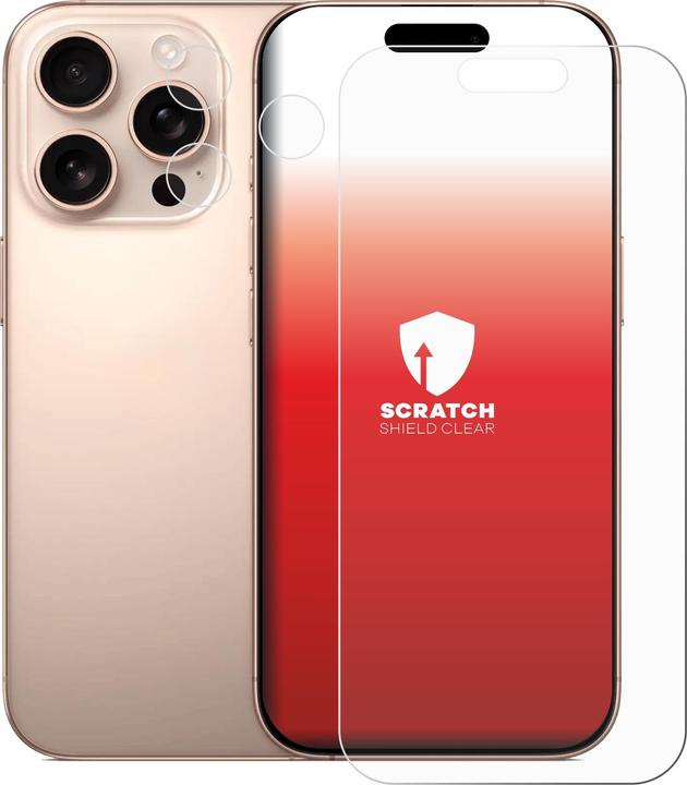 Actual product image upscreen Scratch Shield Protector (1 Piece, Apple iPhone 16 Pro)