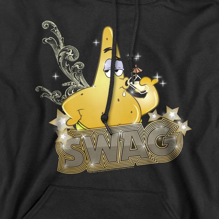 Immagine prodotto Spongebob Squarepants Patrick Has Swag Felpa con Cappuccio Uomo (M)