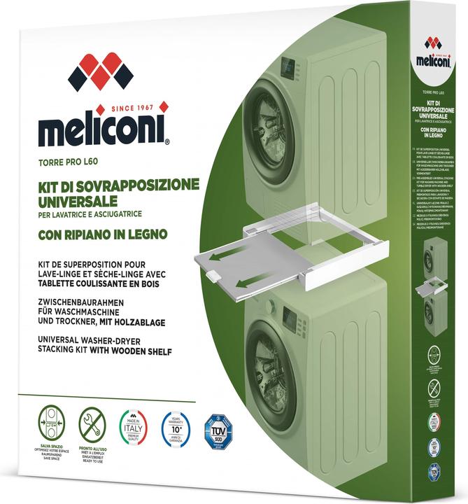 Meliconi Tower Pro L60 Zubehör und Komponenten für Waschmaschinen Überlappungsset 1 Stück(e)