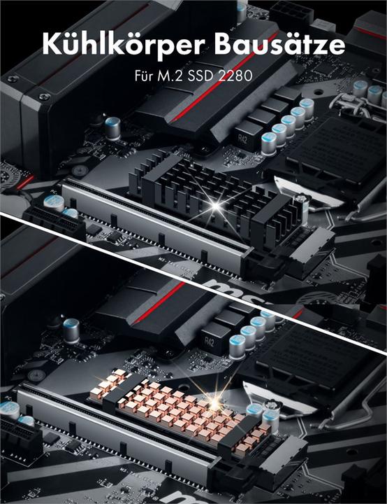 Actual product image Graugear Heat sink SSD M.2 2280 Alu + Copper