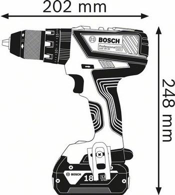 Actual product image Bosch Professional GSB 18V-28 Battery impact drill bit (Rechargeable battery operated)