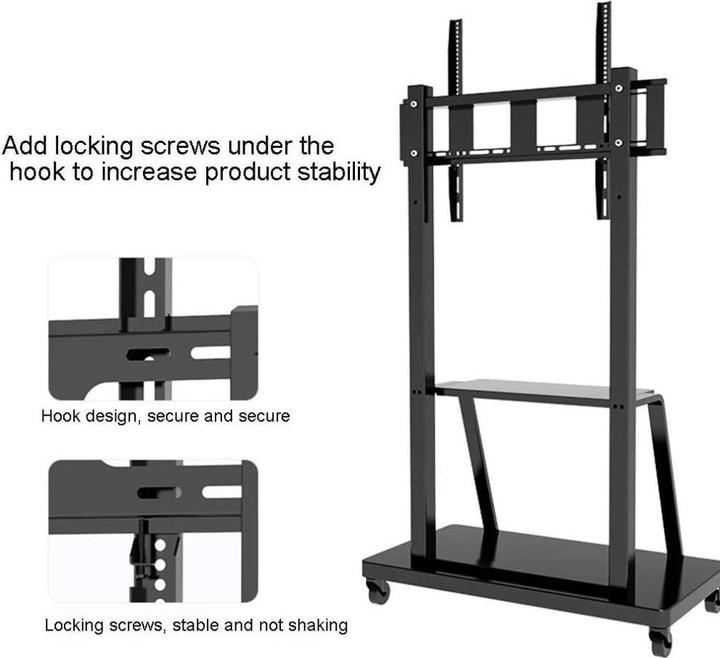 Produktbild Techly TV Wagen, Multifunktion, höhenverstellbar (100", 150 kg)