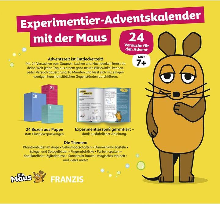 Produktbild Franzis Experimentier mit der Maus 2021